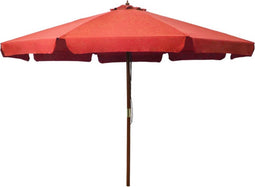vidaXL - Parasol - met - houten - paal - 330 - cm - terracottakleurig