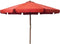 vidaXL - Parasol - met - houten - paal - 330 - cm - terracottakleurig