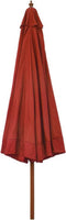 vidaXL - Parasol - met - houten - paal - 330 - cm - terracottakleurig