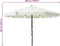 vidaXL - Parasol - met - houten - paal - 330 - cm - zandwit