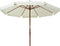 vidaXL - Parasol - met - houten - paal - 330 - cm - zandwit