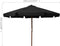 vidaXL - Parasol - met - houten - paal - 330 - cm - zwart