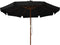 vidaXL - Parasol - met - houten - paal - 330 - cm - zwart