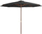 vidaXL - Parasol - met - houten - paal - 350 - cm - antraciet