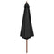 vidaXL - Parasol - met - houten - paal - 350 - cm - antraciet
