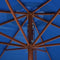 vidaXL - Parasol - met - houten - paal - 350 - cm - blauw