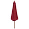 vidaXL - Parasol - met - houten - paal - 350 - cm - bordeauxrood