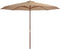 vidaXL - Parasol - met - houten - paal - 350 - cm - taupe