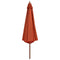 vidaXL - Parasol - met - houten - paal - 350 - cm - terracottakleurig
