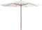 vidaXL - Parasol - met - houten - paal - 350 - cm - zandwit