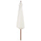 vidaXL - Parasol - met - houten - paal - 350 - cm - zandwit