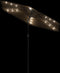 vidaXL - Parasol - met - LED's - en - stalen - paal - 223x223x213 - cm - bruin