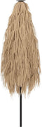 vidaXL - Parasol - met - LED's - en - stalen - paal - 223x223x213 - cm - bruin