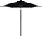 vidaXL - Parasol - met - LED's - en - stalen - paal - 225x225x212 - cm - zwart