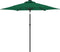 vidaXL - Parasol - met - LED's - en - stalen - paal - 225x225x212 - cm - groen