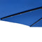 vidaXL - Parasol - met - LED's - en - stalen - paal - 225x225x212 - cm - azuurblauw