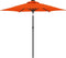 vidaXL - Parasol - met - LED's - en - stalen - paal - 225x225x212 - cm - terracotta