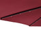 vidaXL - Parasol - met - LED's - en - stalen - paal - 225x225x212 - cm - bordeauxrood