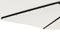 vidaXL - Parasol - met - LED's - en - stalen - paal - 225x225x212 - cm - wit