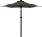 vidaXL - Parasol - met - LED's - en - stalen - paal - 225x225x212cm - antracietkleurig