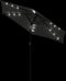 vidaXL - Parasol - met - LED's - en - stalen - paal - 225x225x212cm - antracietkleurig