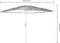 vidaXL - Parasol - met - LED's - en - stalen - paal - 248x248x248 - cm - bruin