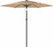 vidaXL - Parasol - met - LED's - en - stalen - paal - 268x268x226 - cm - bruin