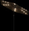 vidaXL - Parasol - met - LED's - en - stalen - paal - 288x288x225 - cm - bruin