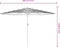 vidaXL - Parasol - met - LED's - en - stalen - paal - 288x288x225 - cm - bruin