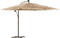 vidaXL - Parasol - met - LED's - en - stalen - paal - 290x290x238 - cm - bruin