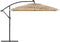 vidaXL - Parasol - met - LED's - en - stalen - paal - 290x290x238 - cm - bruin