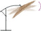 vidaXL - Parasol - met - LED's - en - stalen - paal - 290x290x238 - cm - bruin