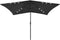 vidaXL - Parasol - met - LED's - en - stalen - paal - 2x3 - m - groen