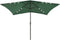 vidaXL - Parasol - met - LED's - en - stalen - paal - 2x3 - m - groen