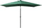 vidaXL - Parasol - met - LED's - en - stalen - paal - 2x3 - m - groen