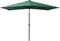 vidaXL - Parasol - met - LED's - en - stalen - paal - 2x3 - m - groen