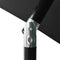 vidaXL - Parasol - met - LED's - en - stalen - paal - 2x3 - m - groen
