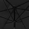 vidaXL - Parasol - met - LED's - en - stalen - paal - 2x3 - m - groen