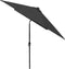 vidaXL - Parasol - met - LED's - en - stalen - paal - 2x3 - m - groen