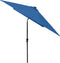 vidaXL - Parasol - met - LED's - en - stalen - paal - 2x3 - m - azuurblauw