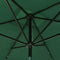 vidaXL - Parasol - met - LED's - en - stalen - paal - 2x3 - m - zandkleurig
