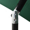 vidaXL - Parasol - met - LED's - en - stalen - paal - 2x3 - m - zandkleurig