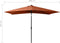 vidaXL - Parasol - met - LED's - en - stalen - paal - 2x3 - m - terracottakleurig