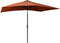 vidaXL - Parasol - met - LED's - en - stalen - paal - 2x3 - m - terracottakleurig