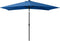 vidaXL - Parasol - met - LED's - en - stalen - paal - 2x3 - m - azuurblauw