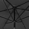 vidaXL - Parasol - met - LED's - en - stalen - paal - 2x3 - m - antracietkleurig