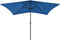 vidaXL - Parasol - met - LED's - en - stalen - paal - 2x3 - m - azuurblauw
