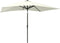 vidaXL - Parasol - met - LED's - en - stalen - paal - 2x3 - m - zandkleurig