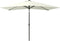 vidaXL - Parasol - met - LED's - en - stalen - paal - 2x3 - m - zandkleurig