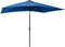 vidaXL - Parasol - met - LED's - en - stalen - paal - 2x3 - m - azuurblauw